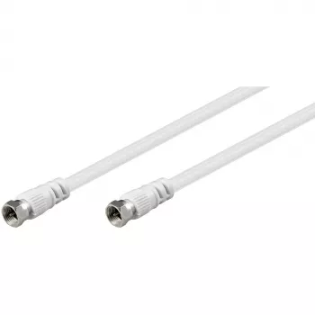 Wentronic Goobay SAT savienojuma kabelis, balts, 5 m - F-spraudnis F-spraudnis (11725)