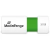 MediaRange - USB zibatmiņa - 32GB - USB2.0 - balta, zaļa (MR973)