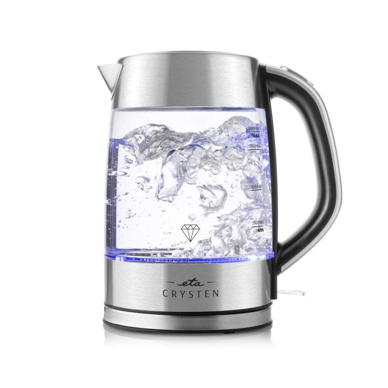 ETA Tējkanna | ETA415490000 Crysten | Elektriskā | 2100 W | 1,7 L | Stikls | 360° rotējoša pamatne | Stikls