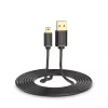 USB kabelis UGREEN US132 Mini-USB 1 m — melns, 480 Mbit/s, ātra uzlāde