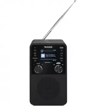 Digitālais radio TECHNISAT DigitRadio 317 — melns, FM un DAB+ uztveršana