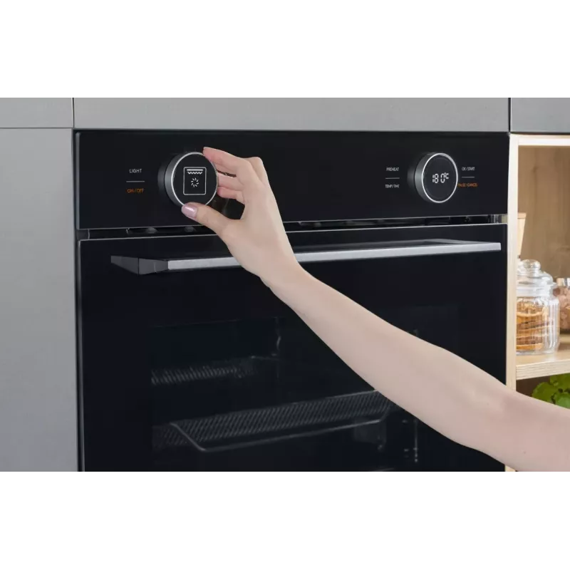 Iebūvējamā cepeškrāsns AMICA ED6769BA+ S-TYPE 1195515 ar multifunkciju, energoefektivitātes klase A+