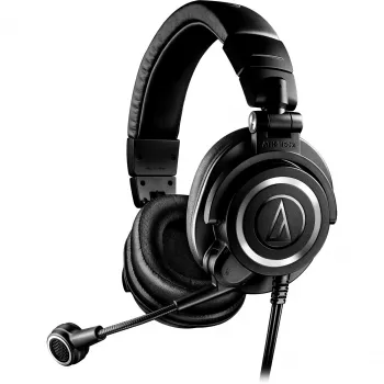 Audio-Technica ATH-M50XSTS-USB austiņas/austiņu komplekts ar vadu, galvas saite, spēlēm, melnas