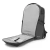Mugursoma XDDESIGN Bizz pelēka P705.932 — ūdensizturīga, viegla pilsētas mugursoma