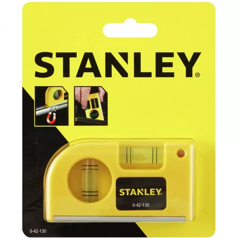 Stanley by Melns & Decker 0-42-130 kabatas ūdens līmeņrādis 8.7 cm 2 mm/m