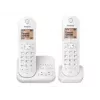 Panasonic KX-TGC422G - Schnurlostelefon - Anrufbeantworter mit Rufnummernanzeige - DECT - weiß + zusätzliches Handset (KX-TGC422GW)