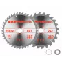 CMT ripzāģa asmeņu komplekts 250 x 30 mm, 24/40 zobi, HM, divi asmeņi