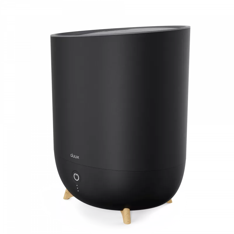 Duux Neo Smart gaisa mitrinātājs | Ūdens tvertnes tilpums 5 L | Piemērots telpām līdz 50 m² | Ultraskaņas | Mitrināšanas jauda 500 ml/h | Melns