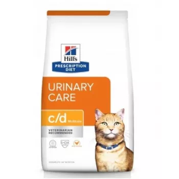 HILL'S PRESCRIPTION DIET Feline c/d Urinary Care Multicare sausā kaķu barība ar vistu 8 kg