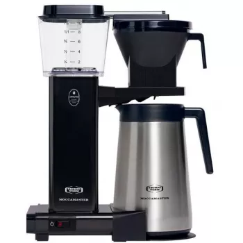 Pilienveida kafijas automāts MOCCAMASTER KBGT 741 — 1,25 L (10 krūzes), 1520 W, tērauds, noņemama ūdens tvertne
