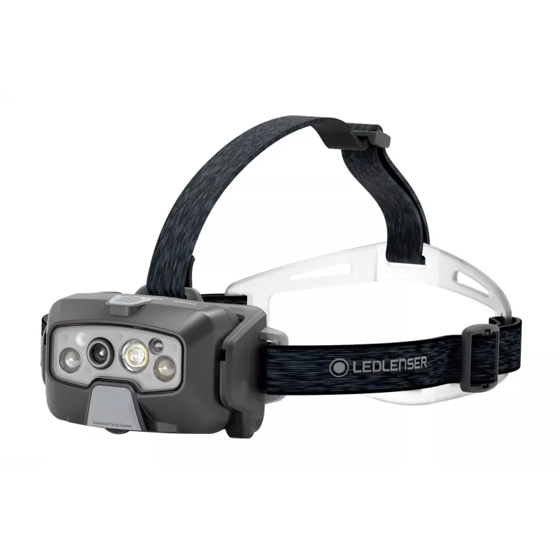 LED galvas lampa Ledlenser HF8R Core Melns