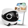 Robotizēts mājdzīvnieku monitors Enabot Rola Mini — Wi‑Fi, 5000 mAh baterija, 3 MP, 137° skata leņķis, balta/melna