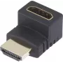 SpeaKa Professional HDMI adapteris [1x HDMI spraudnis - 1x HDMI kontaktligzda] 270° leņķī uz augšu vērsts ar zeltītiem kontaktiem SpeaKa Professional (SP-7870128)