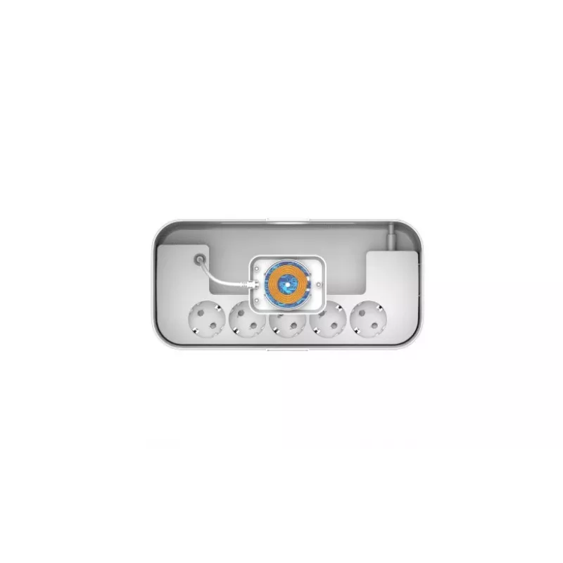 Strāvas pagarinātājs Energizer EPB2500W03EU — 2 m kabelis, 5 maiņstrāvas rozetes, 2500 W, telpām, balts