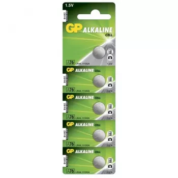 GP Battery sārma pogu elementu 5 gab. blisteris V13GA / L1154 (050.76AC5)