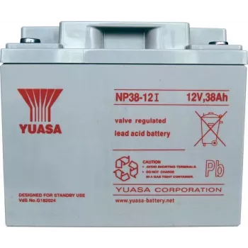 Yuasa NP38-12 - 38000 mAh - Hermētisks svina-skābes akumulators (VRLA) - 12V - 14,2 kg - 165 x 197 x 170 mm (NP38-12)