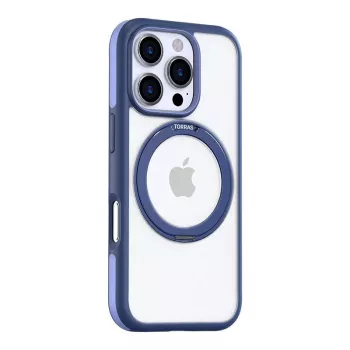 Cover Torras Ostand R Fusion iPhone 16 Pro Blue Transparent 6.1 inch