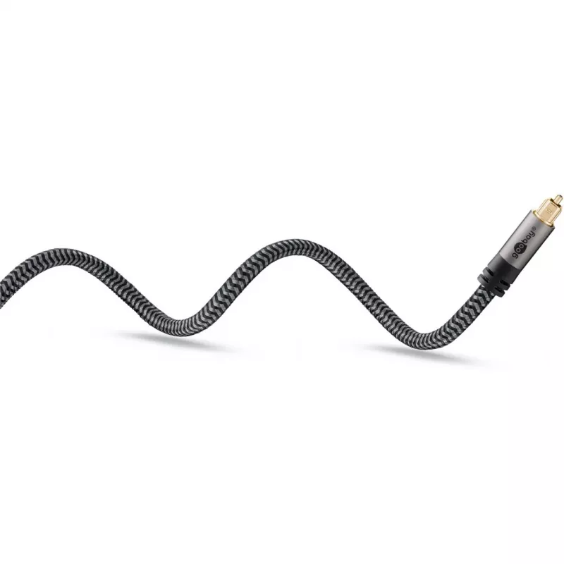 Plus Toslink kabelis (melns/sudraba, 5 metri)