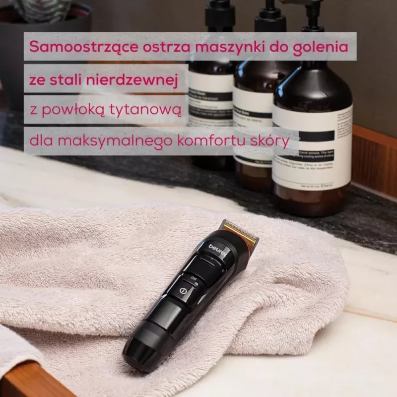 Beurer bārdas un rugāju trimmeris MN4 uzlādējams precīzai griešanai