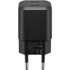 Sienas lādētājs GOOBAY 75333 — universāls iekštelpu AC USB-C lādētājs, 2x USB-C, 35 W, melns