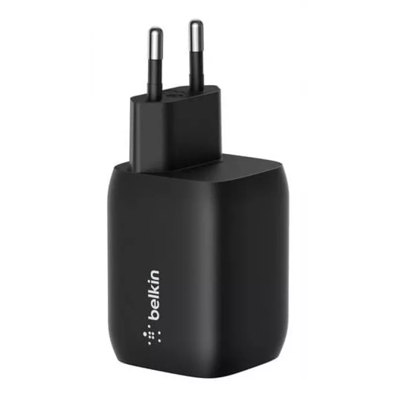 USB-C dubultlādētājs Belkin ENA007KQBK 65 W — Divu USB-C PD uzlāde klēpjdatoriem un mobilajām ierīcēm
