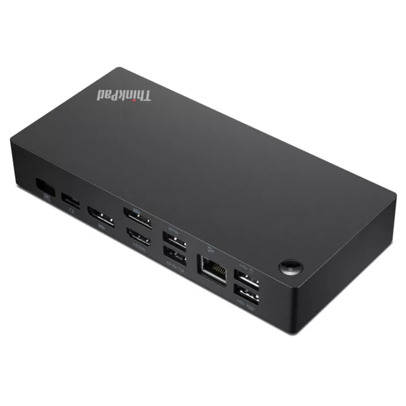Lenovo ThinkPad Universal USB-C Vadu USB 3.2 Gen 1 (3.1 Gen 1) Type-C Melns