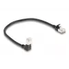 Tīkla kabelis DeLOCK RJ45 Cat.6A 0,25 m, melns
