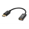 DisplayPort–HDMI kabeļa adapteris IBOX iadp4k — DisplayPort (vīr.) uz HDMI (siev.), taisni savienotāji, 4K atbalsts, sudraba