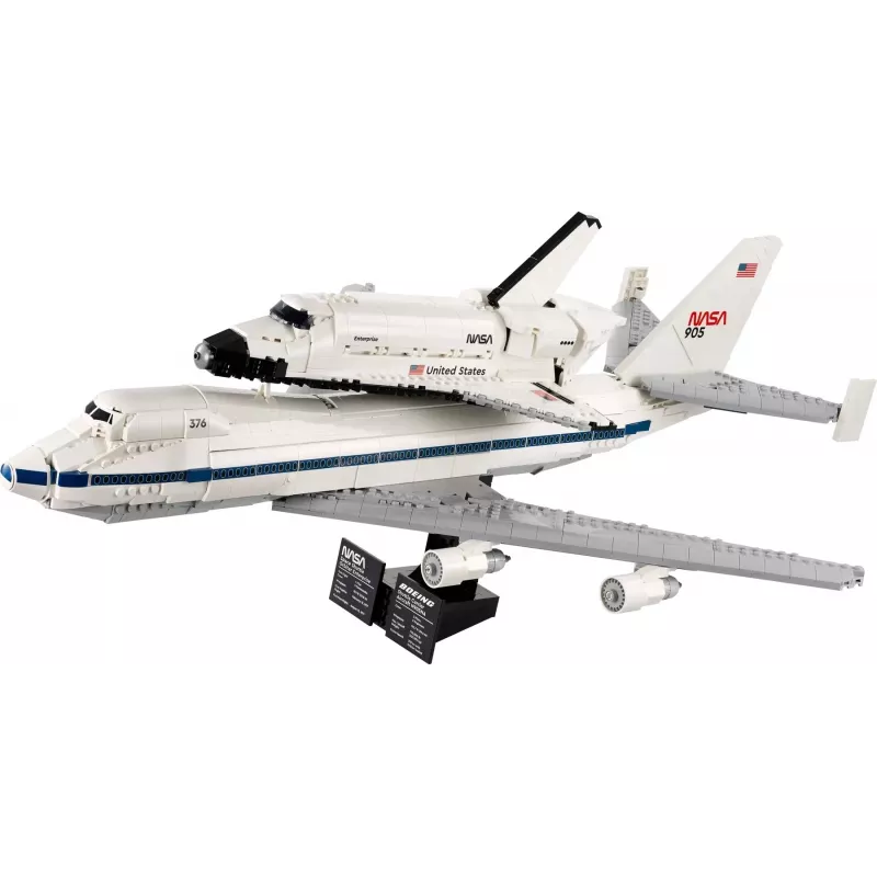 LEGO Icons Shuttle Aircraft 10360 būvkomplekts — 2417 detaļas, 270 × 535 × 630 mm displeja modelis