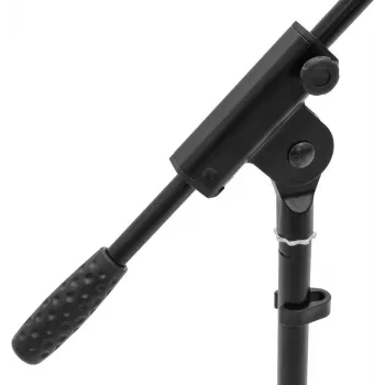 Mikrofona statīvs Omnitronic AP-1 melns regulējams augstums, salokāma pamatne, 60005852