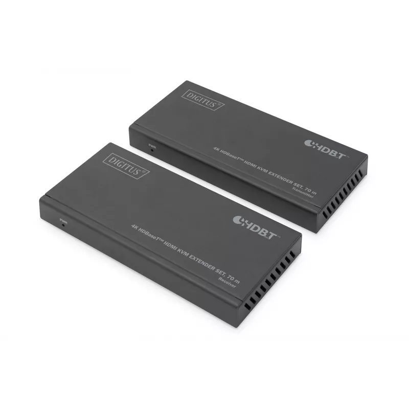 KVM paplašinātāja komplekts Digitus 4K HDBaseT HDMI 70 m ar vadu