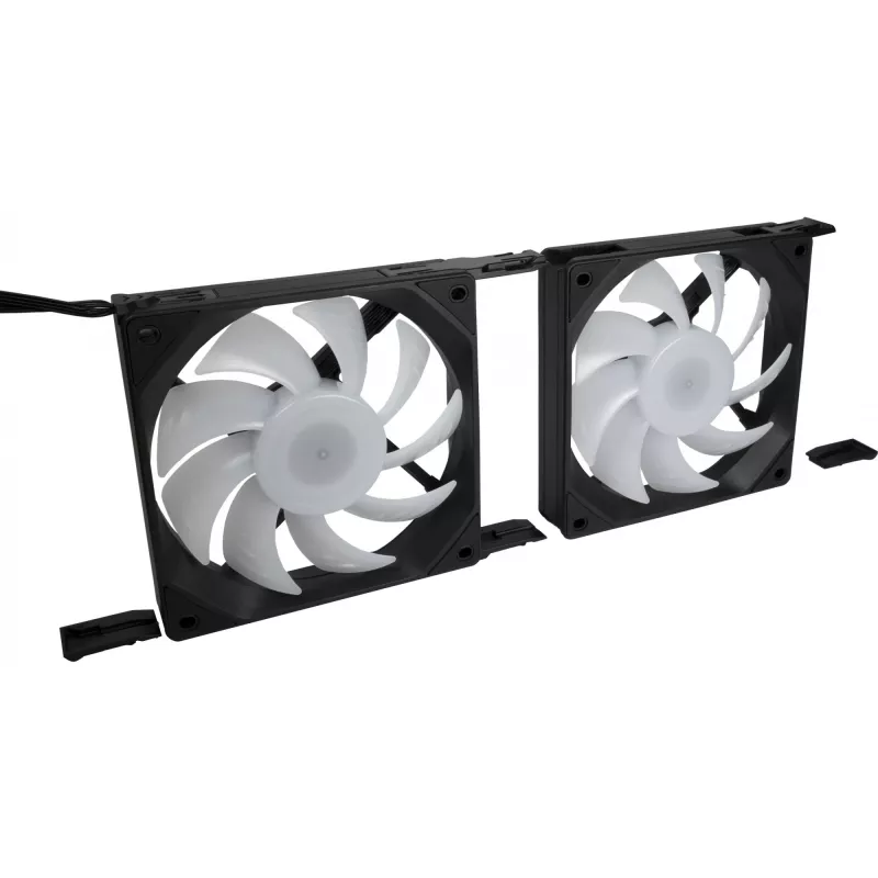 Datora korpusa ventilators INTER-TECH ES-011, 120 mm, melns, 1 gab.