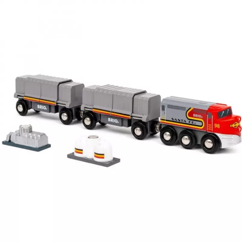 Train BRIO World Santa Fe Train Trains of the World Multicolour