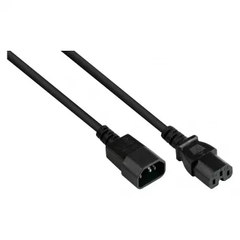 Good Connections IEC ierīces karstā stāvokļa kabelis C14 uz C15 melns 5 m