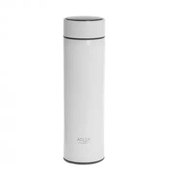 Adler | Termosa pudele | AD 4506w | Materiāls Nerūsējošais tērauds/Silikons | Balta