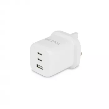Dicota Barošanas bloks - kompakts, GaN - 65 W - 5 A - PD 3.0 - 3 izejas porti (2 x USB-C, USB)
