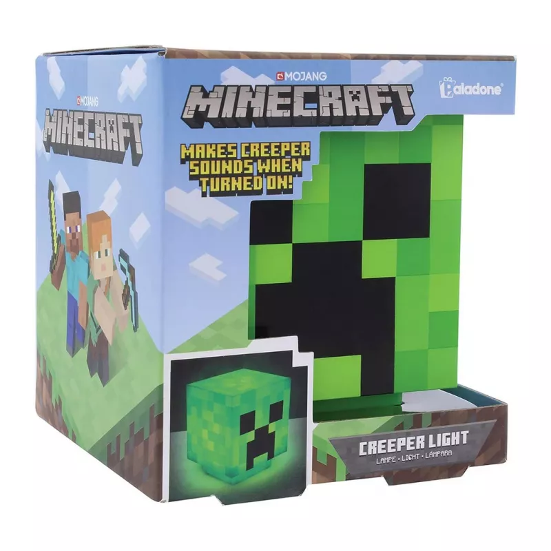 Paladone Minecraft Creeper 3D dizaina lampa PP6595MCFV3 — galda/piekarināmā lampa