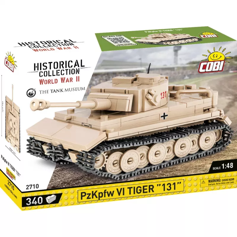 Cobi 1/48 mēroga PzKpfw VI Tiger 131 modeļa komplekts