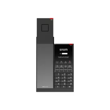 Snom HD351W DECT IP tālrunis, bezvadu klausule, antibakteriāls, PoE, melns
