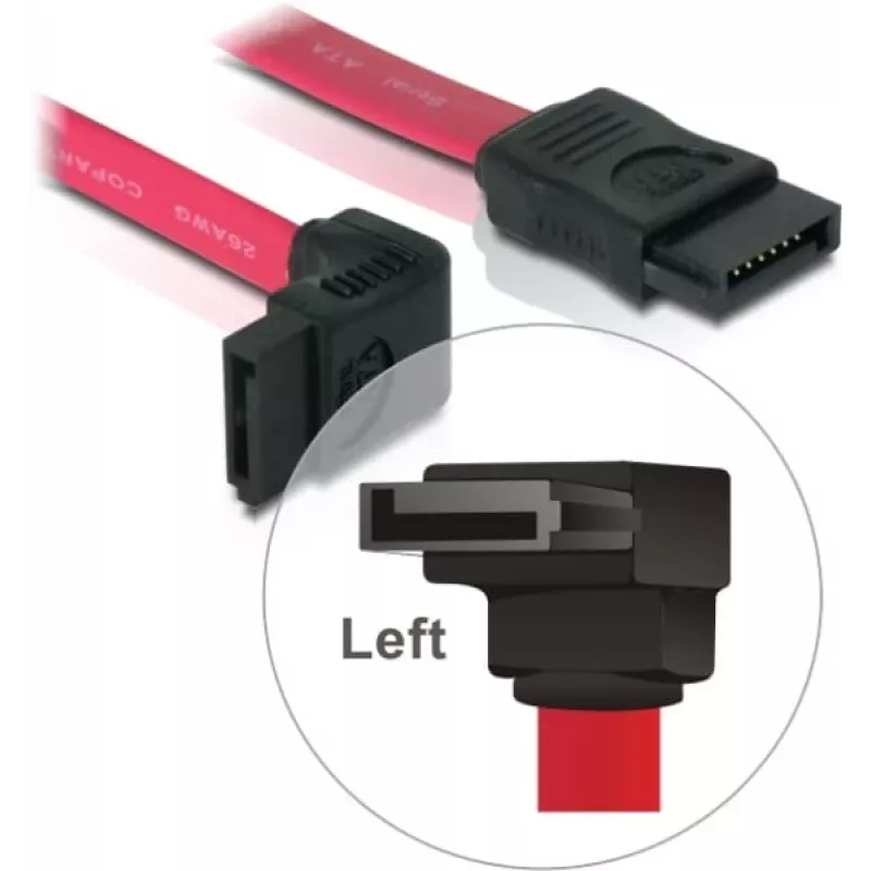 SATA kabelis DeLOCK 84220 0,5 m sarkans