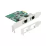 DeLOCK PCI Express x1 karte uz 2 x RJ45 2,5 Gigabit LAN RTL8125 vadu Ethernet