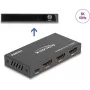 DeLOCK HDMI pārslēdzējs 2 x HDMI ieeja uz 1 x HDMI izeja 8K 60 Hz melns