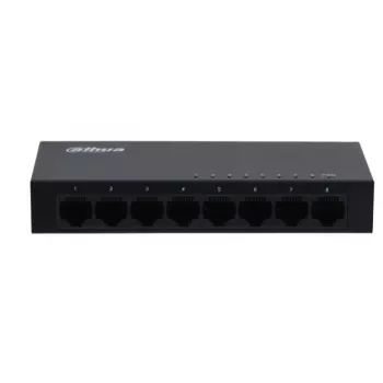Dahua Technology SG1008-EUR tīkla slēdzis Nepārvaldāms L2 Gigabit Ethernet (10/100/1000) Melna
