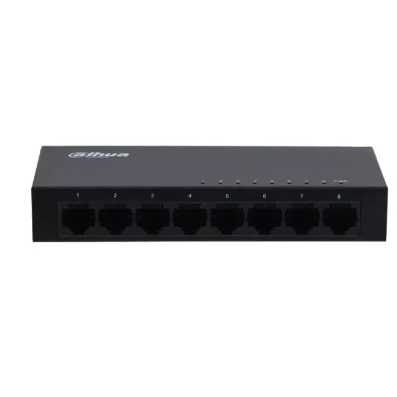 Dahua Technology SG1008-EUR tīkla slēdzis Nepārvaldāms L2 Gigabit Ethernet (10/100/1000) Melna