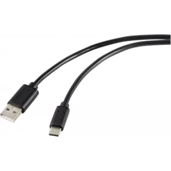 Renkforce RF-5720398 USB kabelis, melns
