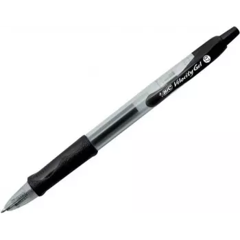 BIC Gel-ocity gēla pildspalva melna/caurspīdīga 0,3 mm, Rakstāmkrasa: melna, 12 gab. (526275)