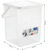 Plastmasas mazgāšanas līdzekļu trauks Rotho Basic 9 L modelis 1770101100RP, balts, vāks, pakarināšanas caurums