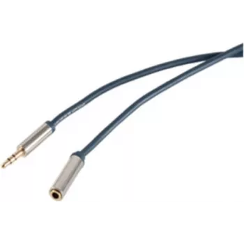 Audio kabelis ShiverPeaks SP30811-plāns 0,75 m 3,5 mm zils, hroms