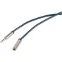Audio kabelis ShiverPeaks SP30811-plāns 0,75 m 3,5 mm zils, hroms