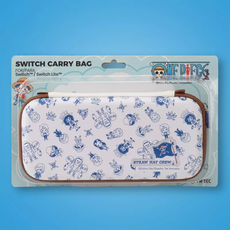 Pārnēsāšanas somiņa FR-TEC One Piece Bag Chibi Nintendo Switch Blue Brown balta